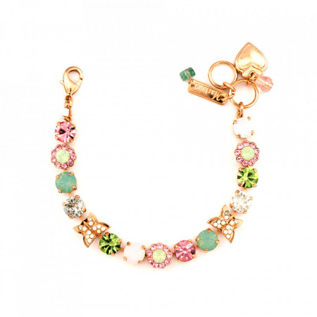 Bratara placata cu Aur roz de 24K, cu cristale Swarovski, California Dreaming | 4063-1028RG-Multicolor-1068