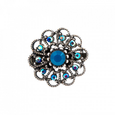 Brosa placata cu Argint 925, cu cristale Swarovski, Periwinkle | 2501-1204SP-Albastru-1238