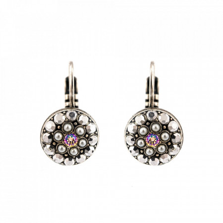 Cercei placati cu Argint 925, cu cristale Swarovski, Crystal Pearl's | 1416-1006SP6-Multicolor-5608