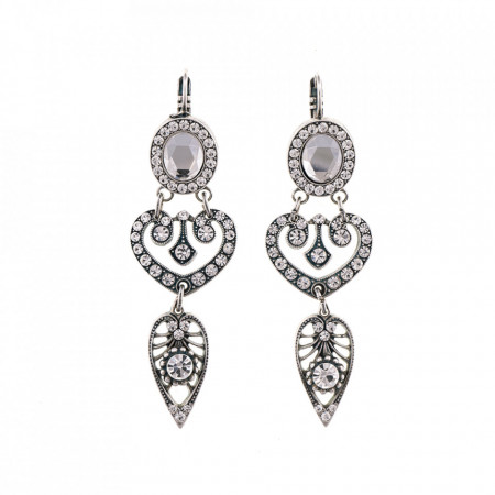 Cercei placati cu Argint 925, cu cristale Swarovski, On a Clear Day | 1423/1-001001SP6-Transparent-5678