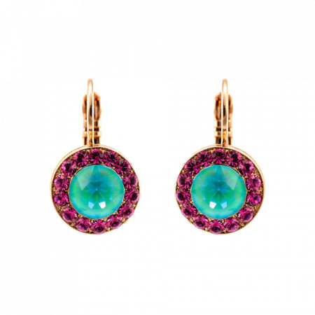 Cercei placati cu Aur roz de 24K, cu cristale originale, Memories of Montmartre | 1129-1146RG6