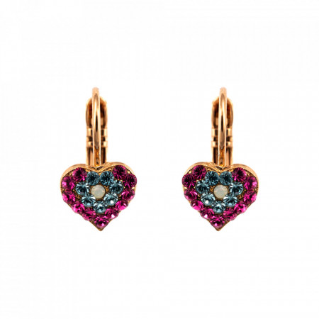 Cercei placati cu Aur roz de 24K, cu cristale Swarovski, Memories of Montmartre | 1322/5-1146RG6