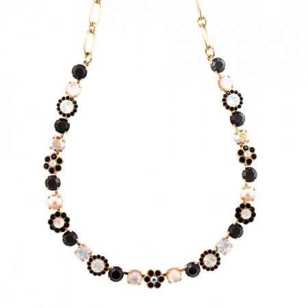 Colier placat cu Aur roz de 24K, cu cristale Swarovski, St. Martin - Caribbean Life | 3173/4-M87-3RG-Multicolor-6128