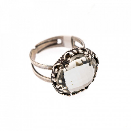 Inel placat cu Argint 925, cu cristale Swarovski, On a Clear Day | 7220-001ASP-Transparent-7498