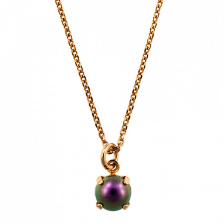 Pandantiv cu lant placat cu Aur roz de 24K, cu cristale Swarovski, Bohemian Rhapsody | 5440-943RG-Mov-8938