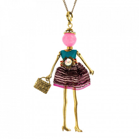 Bambola in Stile Nantes-Pink-Multicolor-729
