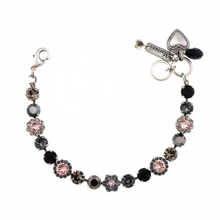 Bratara placata cu Argint 925, cu cristale Swarovski, Black Diamond | 4173/3-1073SP-Multicolor-989