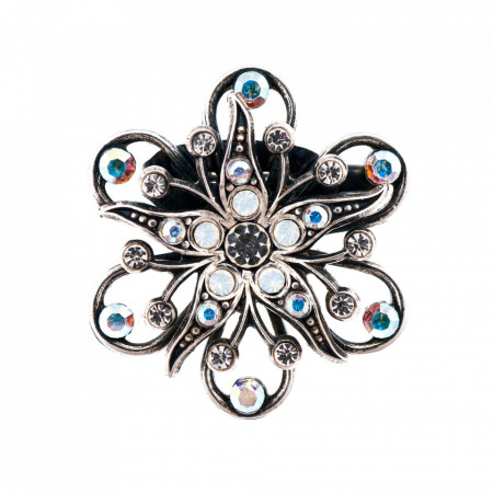 Brosa placata cu Argint 925, cu cristale Swarovski, On a Clear Day | 2016-001SP-Transparent-1209