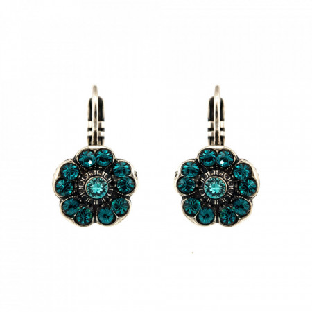 Cercei placati cu Argint 925, cu cristale Swarovski, Nightfall | 1220-1114SP6-Albastru-5559