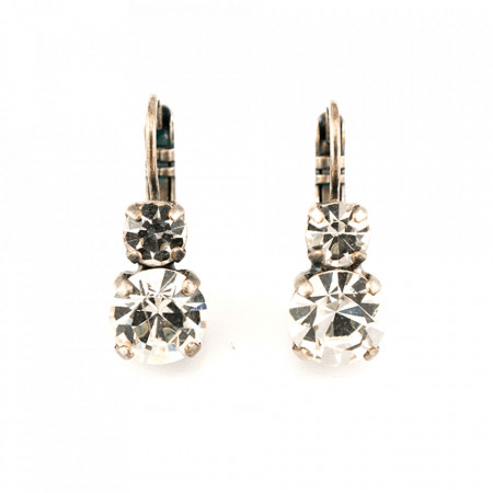 Cercei placati cu Argint 925, cu cristale Swarovski, On a Clear Day | 1190-001001SP6-Transparent-5409