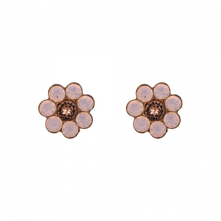 Cercei placati cu Aur roz de 24K, cu cristale Swarovski, Antigua | 1082/2-223-1RG2-Roz-1779