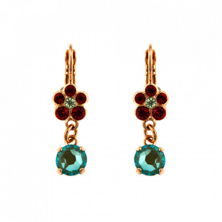 Cercei placati cu Aur roz de 24K, cu cristale originale, Take my Breath Away | 1152/3-1156RG6