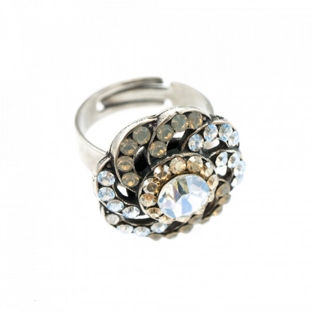 Inel placat cu Argint 925, cu cristale Swarovski, Forever | 7526/1-391100SP-Transparent-7659