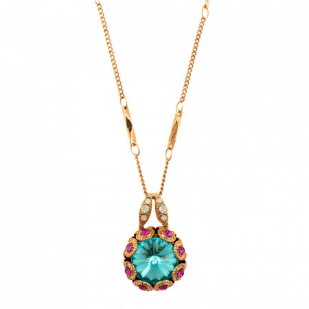 Pandantiv cu lant placat cu Aur roz de 24K, cu cristale Swarovski, Memories of Montmartre | 5070-1146RG