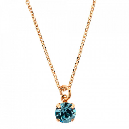 Pandantiv cu lant placat cu Aur roz de 24K, cu cristale Swarovski, Memories of Montmartre | 5440-202RG
