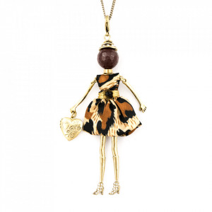 Bambola in Stile Nairobi-Brown-Gold-Maro-1110