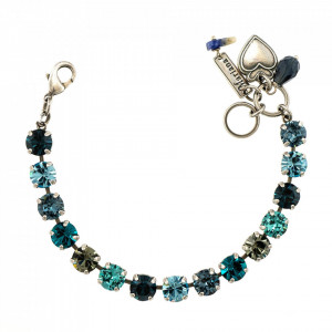 Bratara placata cu Argint 925, cu cristale Swarovski, Nightfall | 4252-1114SP-Albastru-1030