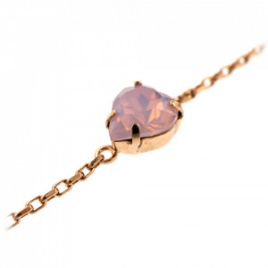 Bratara placata cu Aur roz de 24K, cu cristale Swarovski, Antigua | 4100/2-395RG-Roz-1400