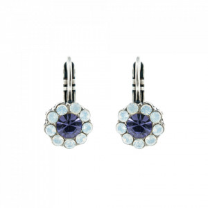 Cercei placati cu Argint 925, cu cristale Swarovski, Flower Power | 1379-803SP6-Multicolor-5510
