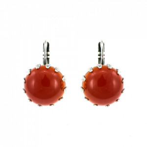 Cercei placati cu Argint 925, cu cristale Swarovski, Flame | 1133/1M-24SP6-Rosu-2040