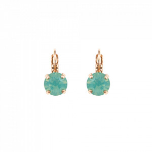 Cercei placati cu Aur roz de 24K, cu cristale originale, Fern | 1440-390RG6