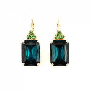 Cercei placati cu Aur roz de 24K, cu cristale originale, Julia | 1225/1-1316RG6
