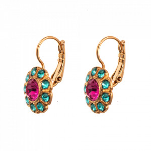 Cercei placati cu Aur roz de 24K, cu cristale originale, Memories of Montmartre | 1131-1146RG6