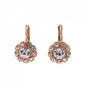 Cercei placati cu Aur roz de 24K, cu cristale originale, On a Clear Day | 1131-001001RG6