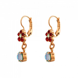 Cercei placati cu Aur roz de 24K, cu cristale originale, Take my Breath Away | 1152/3-1156RG6