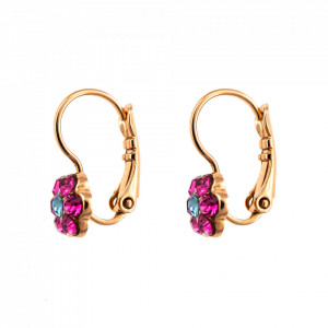 Cercei placati cu Aur roz de 24K, cu cristale Swarovski, Memories of Montmartre | 1166/1-1146RG6