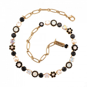 Colier placat cu Aur roz de 24K, cu cristale Swarovski, St. Martin - Caribbean Life | 3173/4-M87-3RG-Multicolor-6550