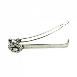 Agrafa de par placata cu Argint 925, cu cristale Swarovski, On a Clear Day | 9010-001SP-Transparent-6531