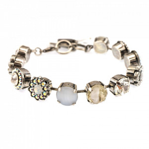 Bratara placata cu Argint 925, cu cristale Swarovski, On a Clear Day | 4084-001SP-Transparent-1261