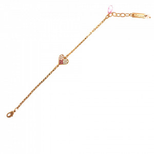 Bratara placata cu Aur roz de 24K, cu cristale Swarovski, Antigua | 4322/2-223-1RG-Roz-1511