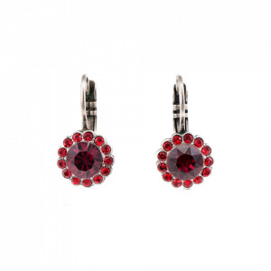 Cercei placati cu Argint 925, cu cristale originale, Lady In Red | 1133-1070SP6
