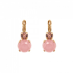 Cercei placati cu Aur roz de 24K, cu cristale Swarovski, California Dreaming | 1062M-14-1RG6-Roz-1621