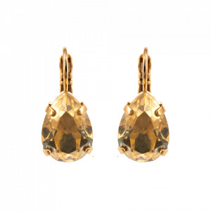 Cercei placati cu Aur roz de 24K, cu cristale originale, Earl Grey | 1032/1-216RG6
