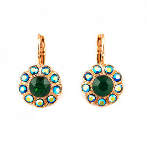 Cercei placati cu Aur roz de 24K, cu cristale originale, Julia | 1131-3322RG6