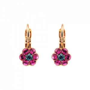 Cercei placati cu Aur roz de 24K, cu cristale originale, Memories of Montmartre | 1166/1-1146RG6