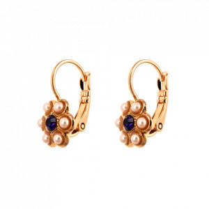 Cercei placati cu Aur roz de 24K, cu cristale originale, Take my Breath Away | 1173/70-138277RG6