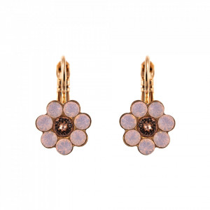 Cercei placati cu Aur roz de 24K, cu cristale Swarovski, Antigua | 1082/2-223-1RG6-Roz-1781