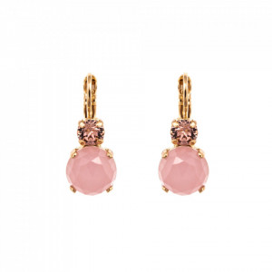 Cercei placati cu Aur roz de 24K, cu cristale Swarovski, California Dreaming | 1062M-14-1RG6-Roz-1621