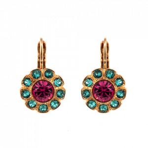 Cercei placati cu Aur roz de 24K, cu cristale Swarovski, Memories of Montmartre | 1131-1146RG6