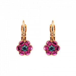 Cercei placati cu Aur roz de 24K, cu cristale Swarovski, Memories of Montmartre | 1166/1-1146RG6