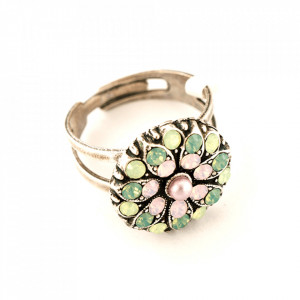 Inel placat cu Argint 925, cu cristale Swarovski, Guardian Angel | 7217-1342SP-Multicolor-7811
