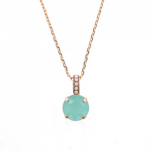 Pandantiv cu lant placat cu Aur roz de 24K, cu cristale originale, California Dreaming | 5056-1067RG