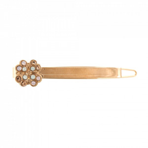 Agrafa de par placata cu Aur roz de 24K, cu cristale Swarovski, Tiara Day | 9012-2333RG-Multicolor-6192