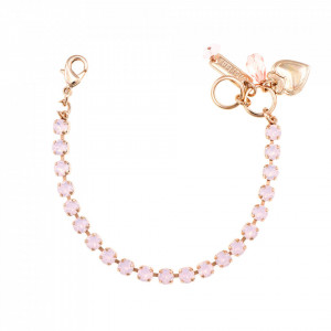 Bratara placata cu Aur roz de 24K, cu cristale originale, Elizabeth | 4000-395395RG