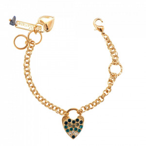 Bratara placata cu Aur roz de 24K, cu cristale originale, Nightfall | 4019/5-1114RG