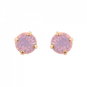 Cercei placati cu Aur roz de 24K, cu cristale Swarovski, Elizabeth | 1440-395RG2-Roz-5972